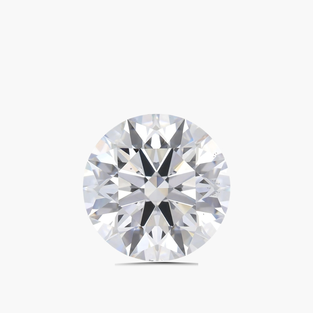 5.41 carat E-color Round Cut Lab Diamond | Saratti