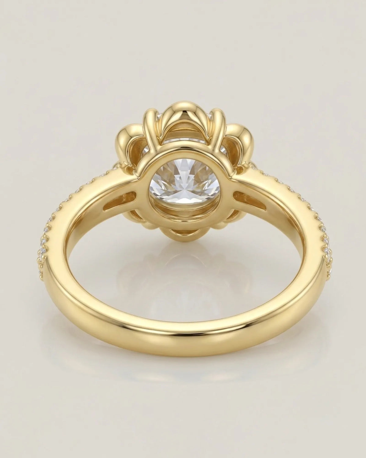 LAURE • Cushion Moissanite Yellow Ring