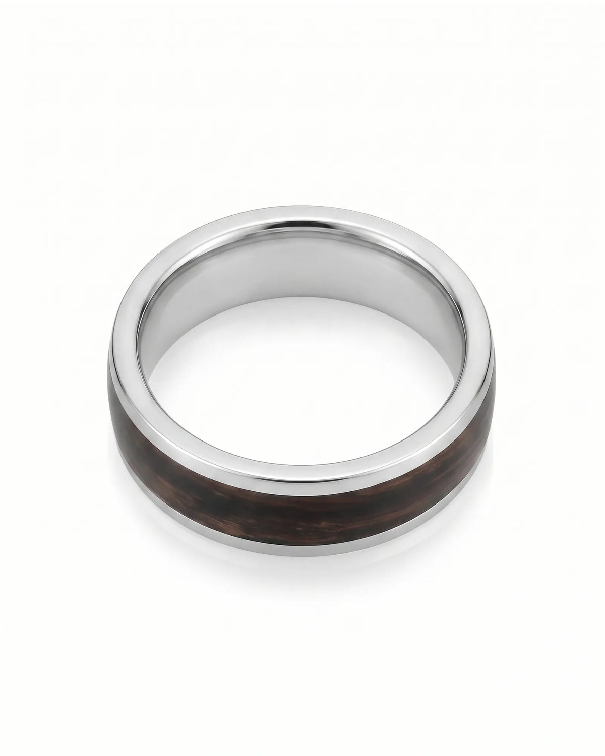 Enamel Ring with Wood Inspired Design