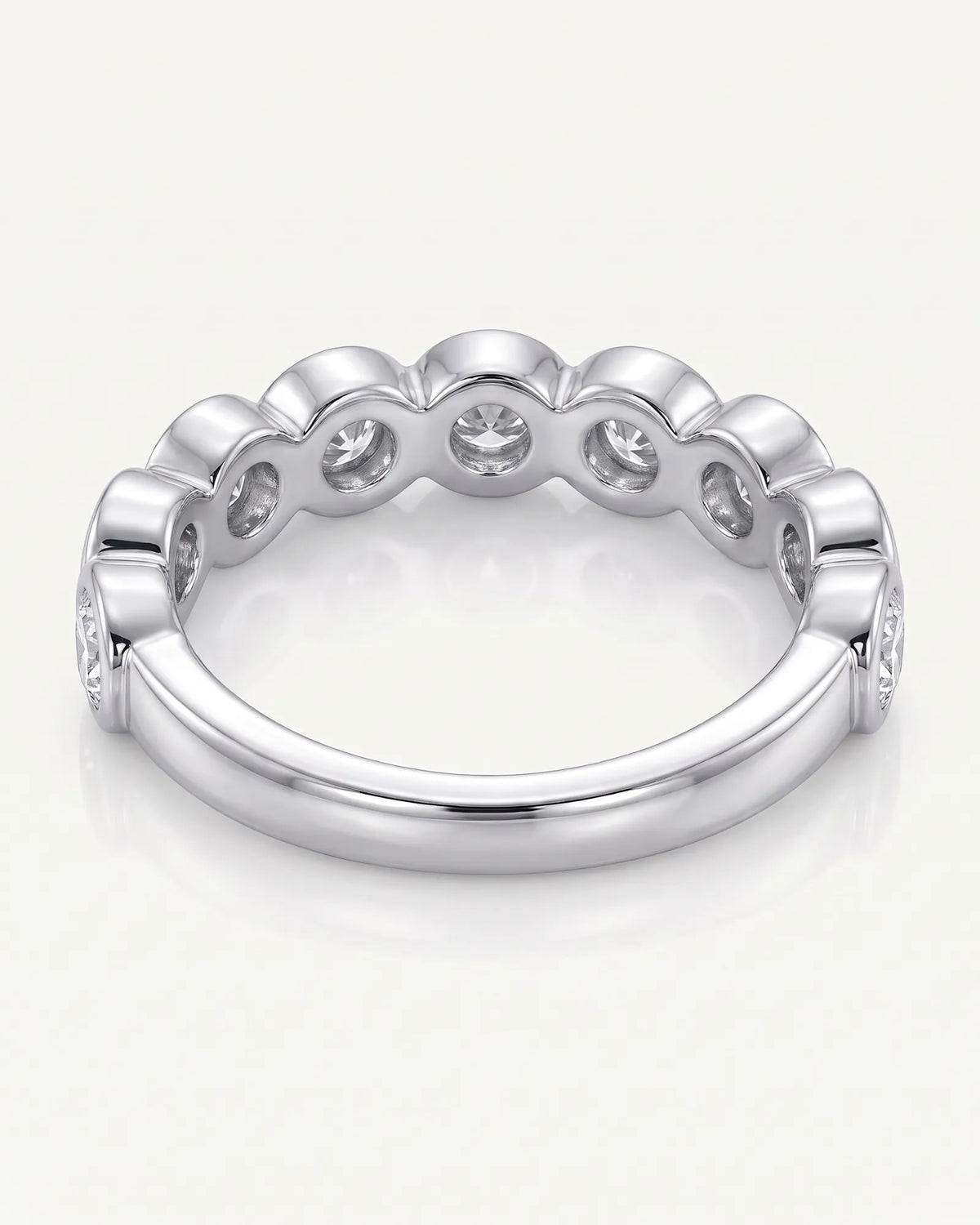 Diamond Wedding Band in White Gold