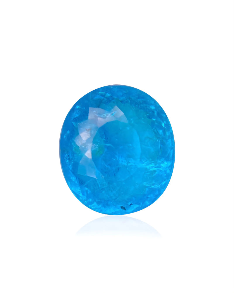 6.02ct natural Paraiba tourmaline oval cut blue | SARATTI