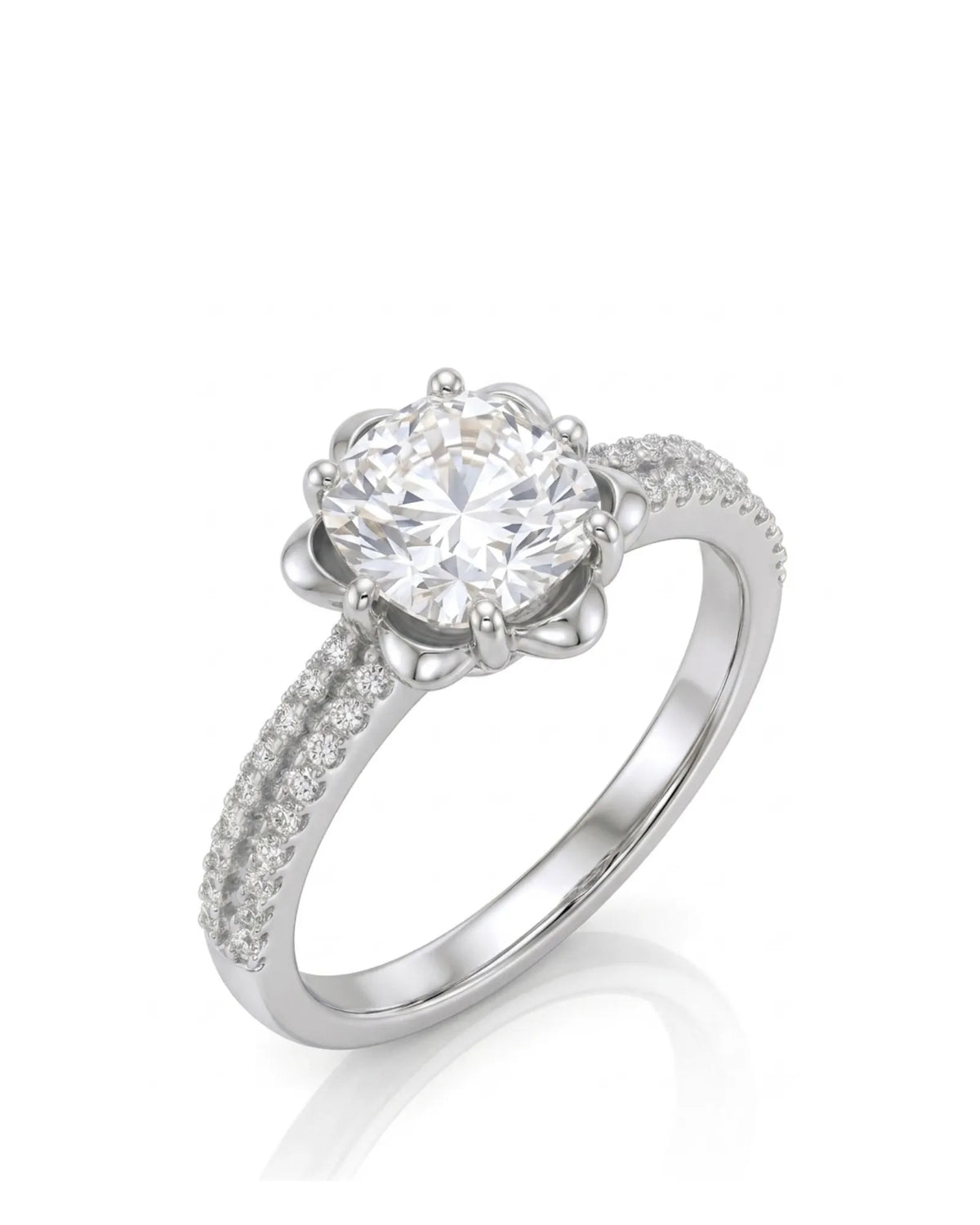 LAURE • Cushion Moissanite Yellow Ring