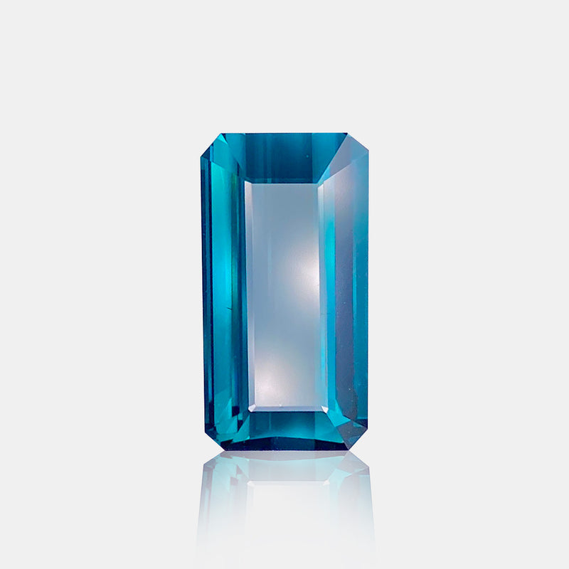 8.15ct Natural Blue Tourmaline Emerald Cut | SARATTI