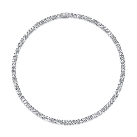 8mm Width Chunky Necklace in Cuban Chain Style | Saratti