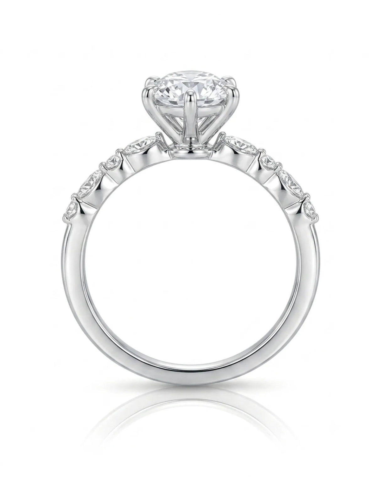 Faye – Natural Round Diamond Six-Prong Engagement Ring