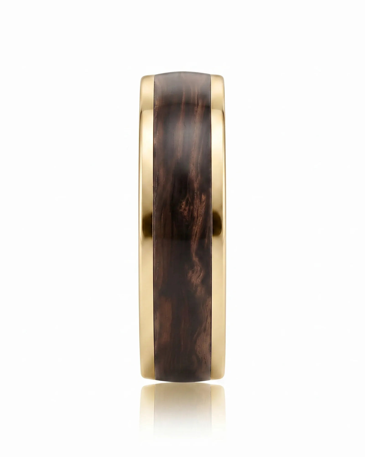 Enamel Ring with Wood Inspired Design
