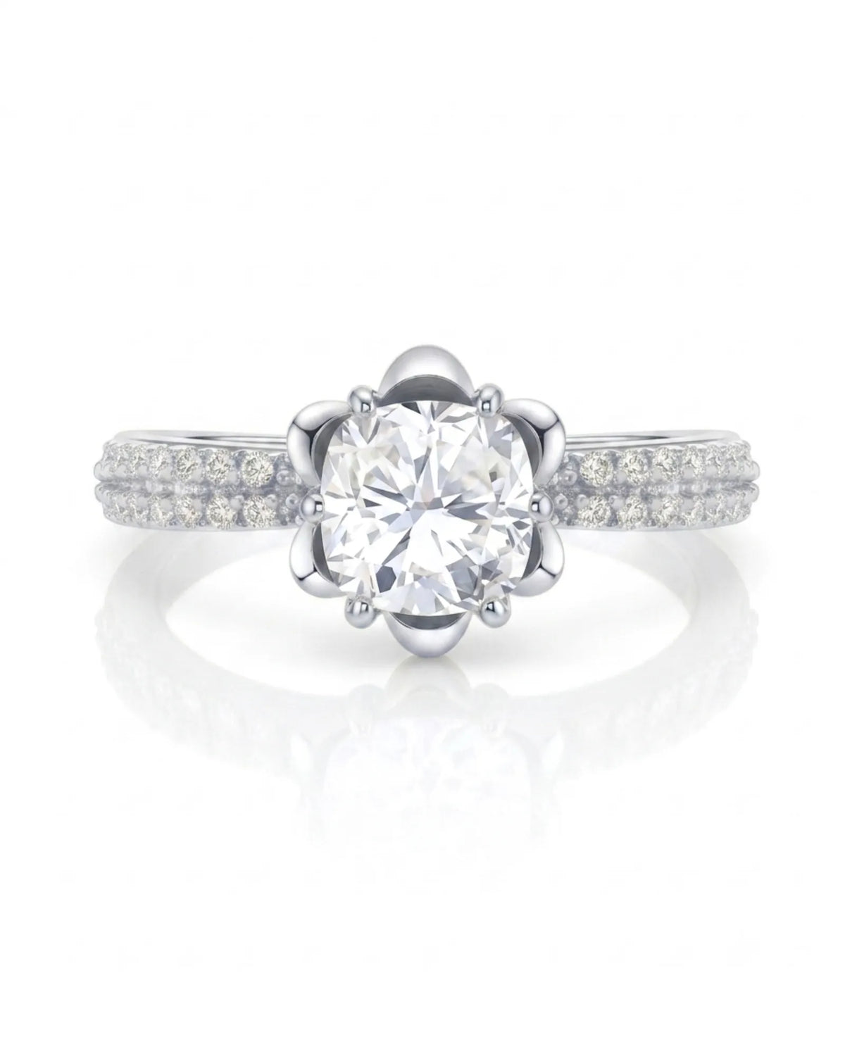LAURE • Cushion Moissanite Yellow Ring