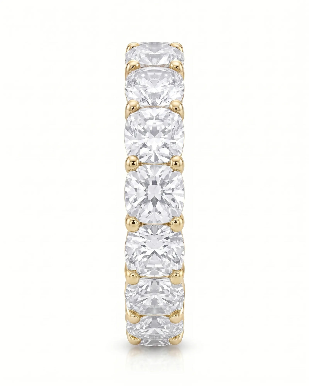 Cushion-Cut Natural Diamond Eternity Band
