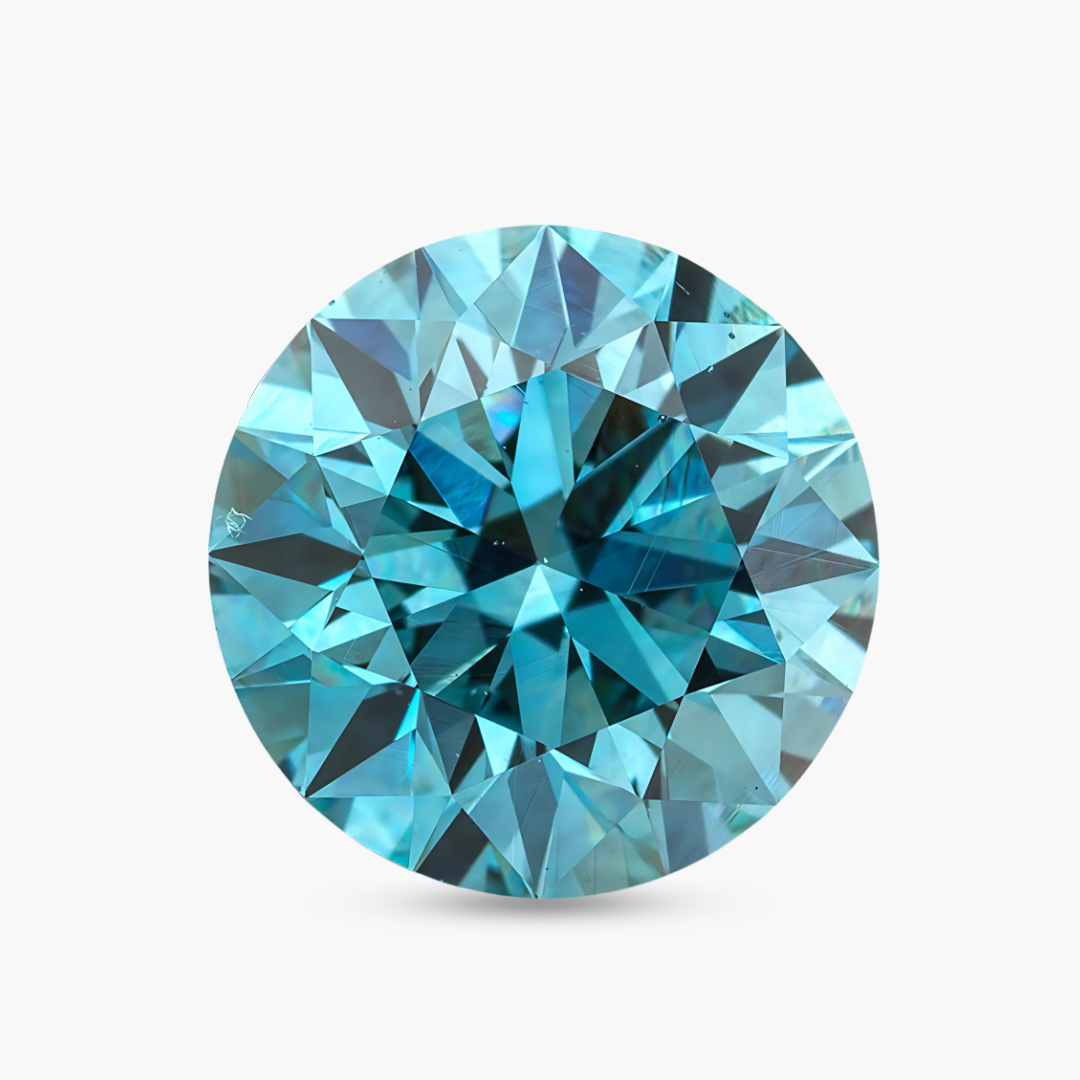 1.33 carats Aqua Blue Fancy Blue Natural Diamond (Treated) | GIA Certified