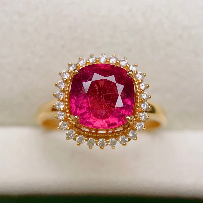 Regalia Crimson Red Tourmaline Ring