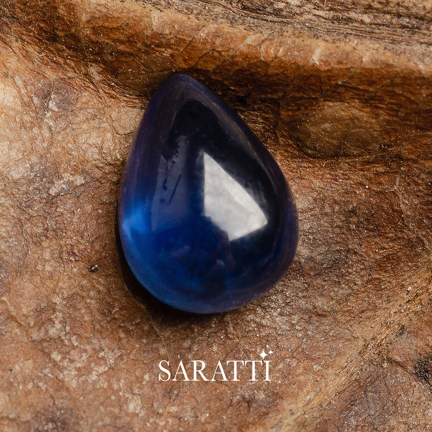 Blue Sapphire Cabochon for Custom Ring Design | SARATTI