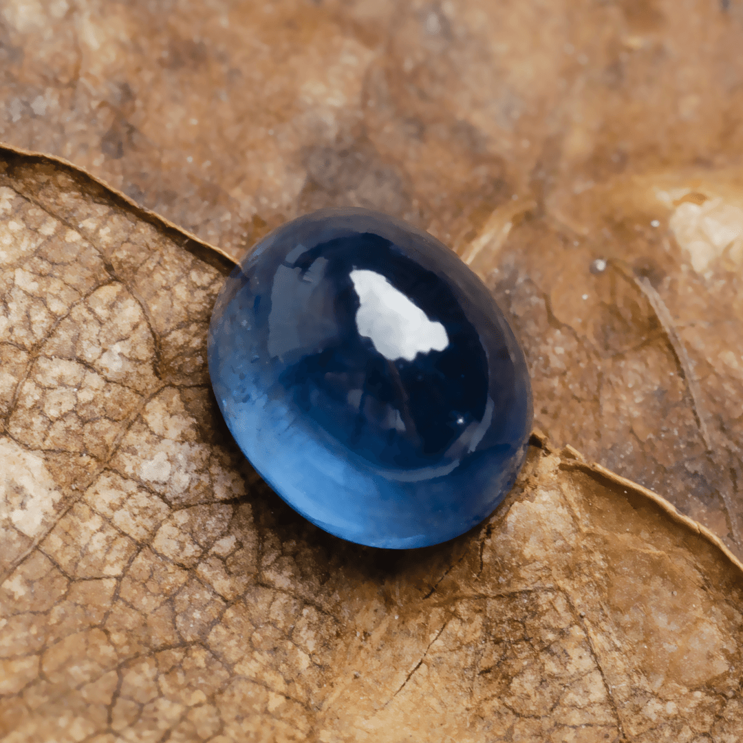 Blue natural Sapphire Gemstone in Cabochon Shape | 1.33 carats | SARATTI