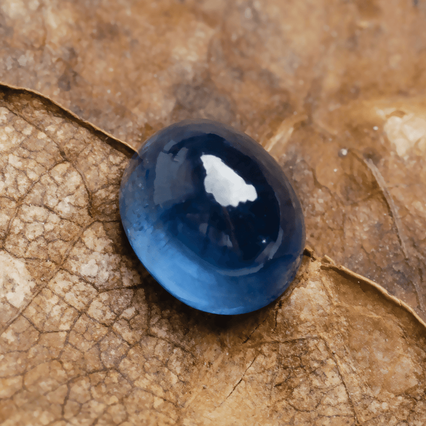 Blue natural Sapphire Gemstone in Cabochon Shape | 1.33 carats | SARATTI