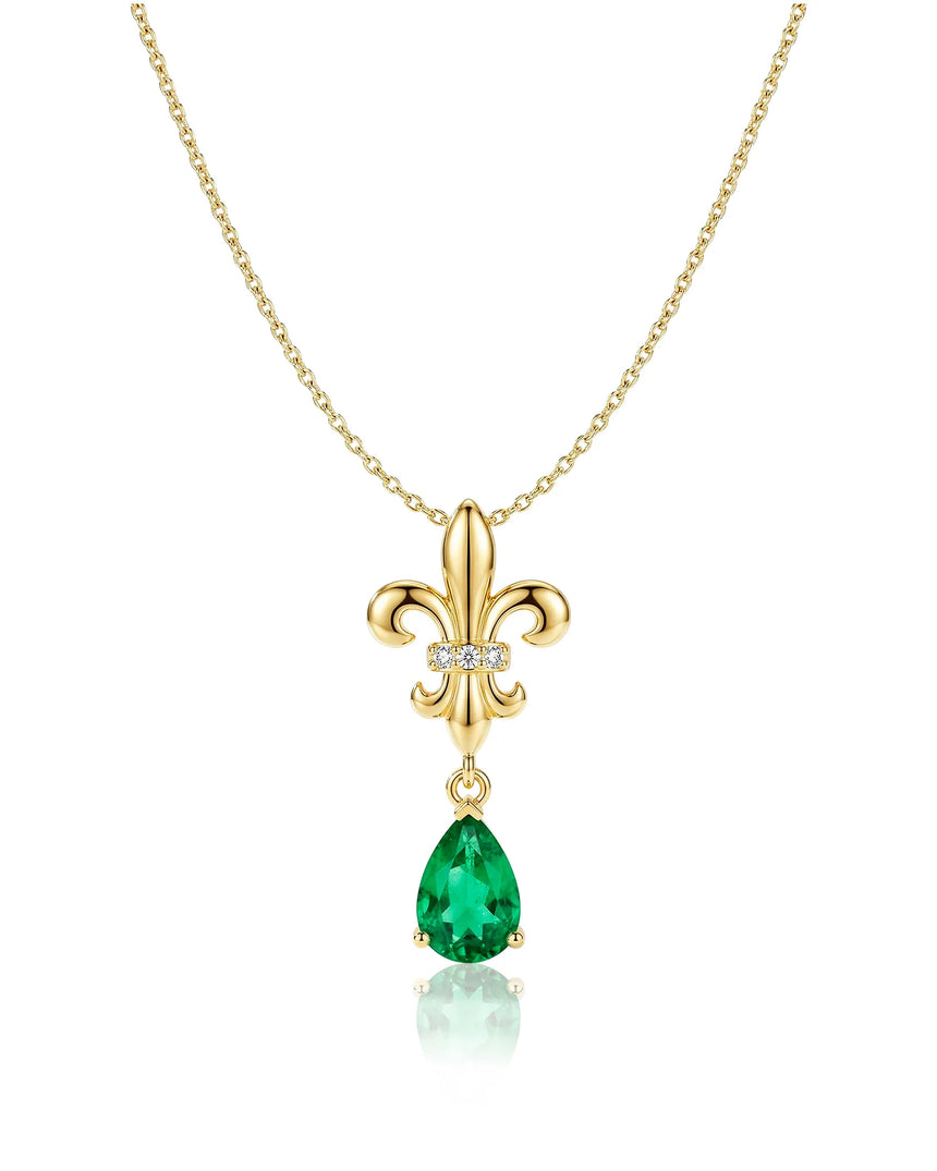 Bon Vivant Natural Emerald Necklace | SARATTI