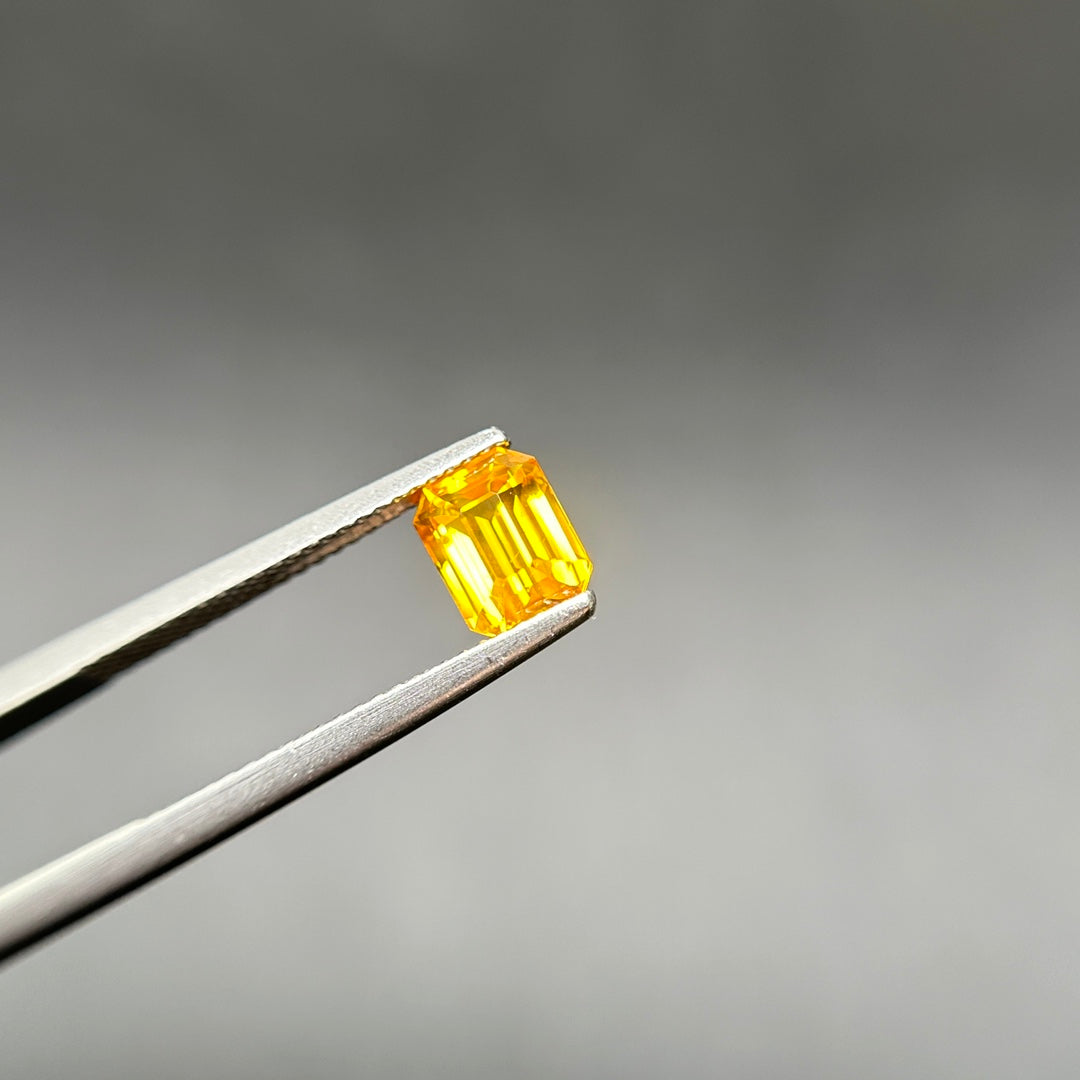 2.05-carat Radiant Cut Natural Yellow Sapphire Gemstone | CGL Certified