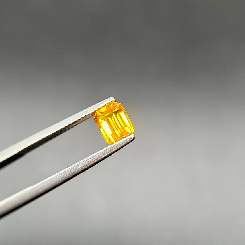 2.05-carat Radiant Cut Natural Yellow Sapphire Gemstone | CGL Certified