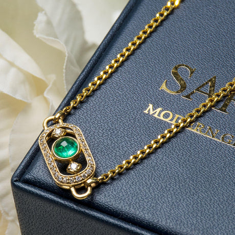 Occulus Hera Antique Emerald Necklace
