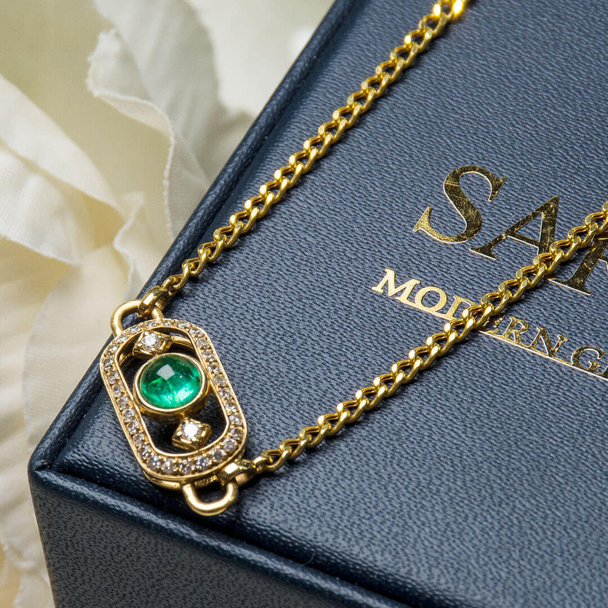 Occulus Hera Antique Emerald Necklace