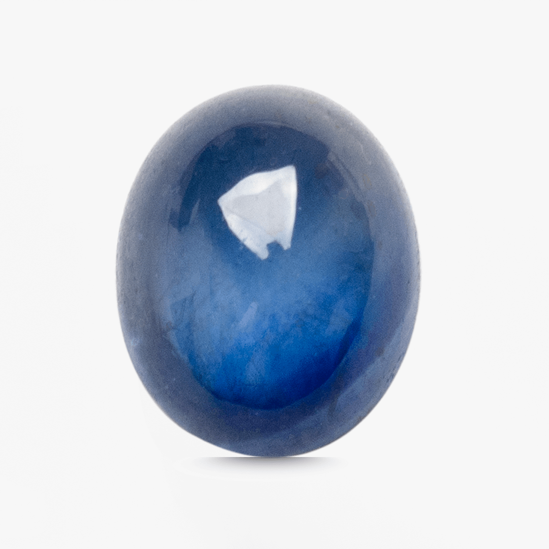 0.91 carats Cabochon Blue Sapphire Gemstone  - 6mm x 4.9mm