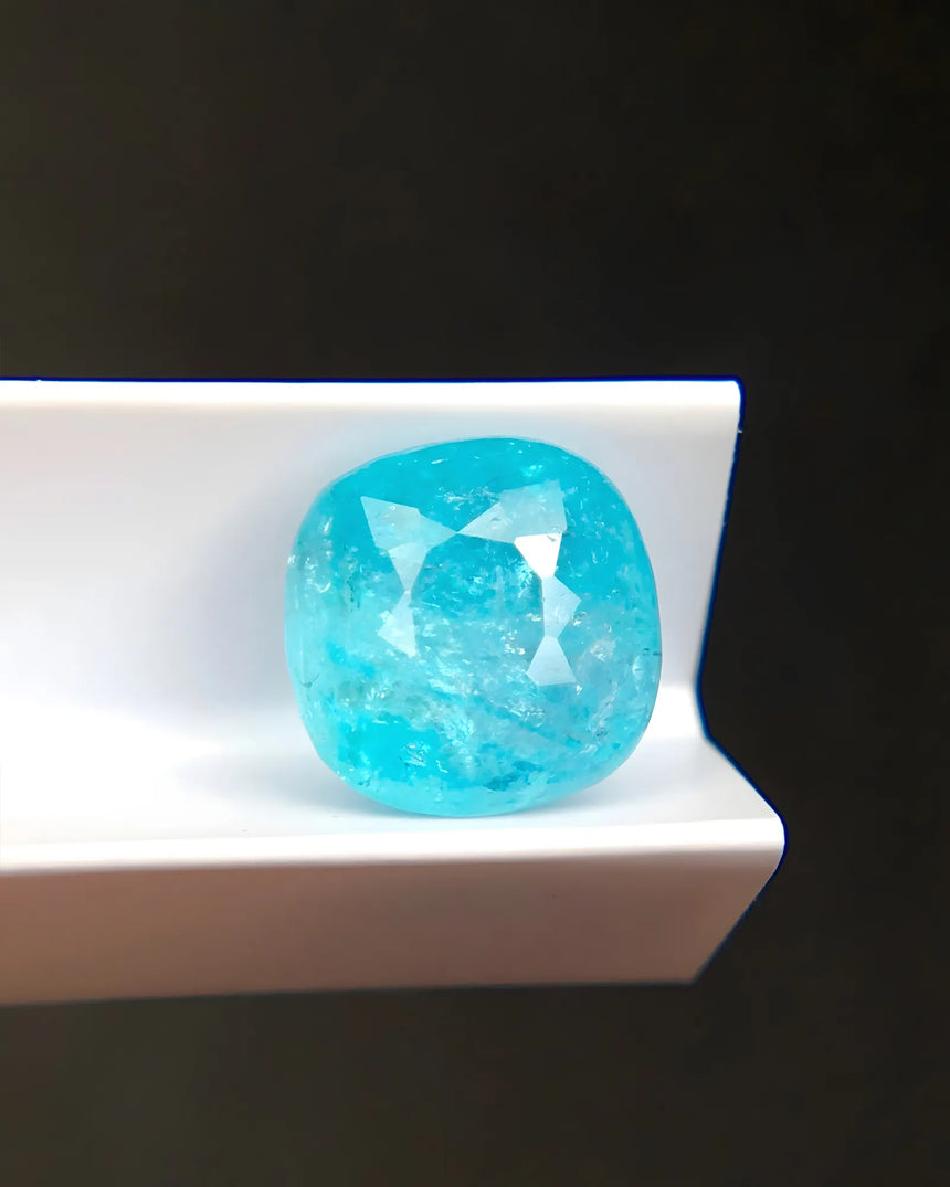 Certified Paraiba tourmaline gemstone 2.32 carat cushion shape - SARATTI