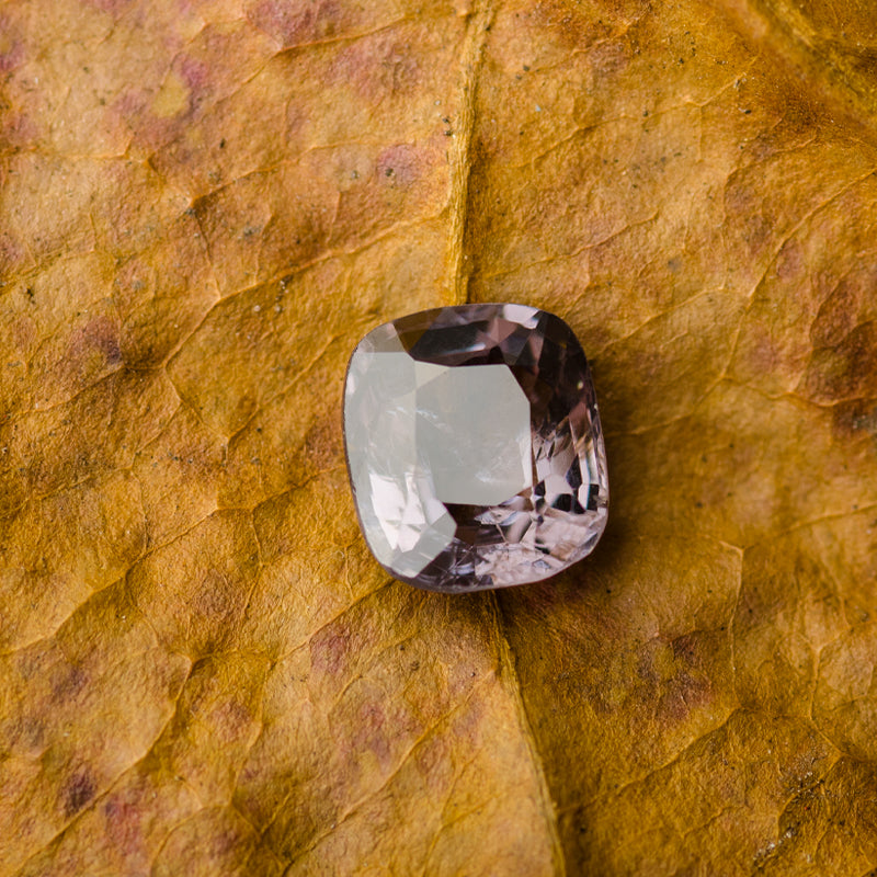 Cushion Cut Natural Spinel Gemstone Gray Color| Saratti