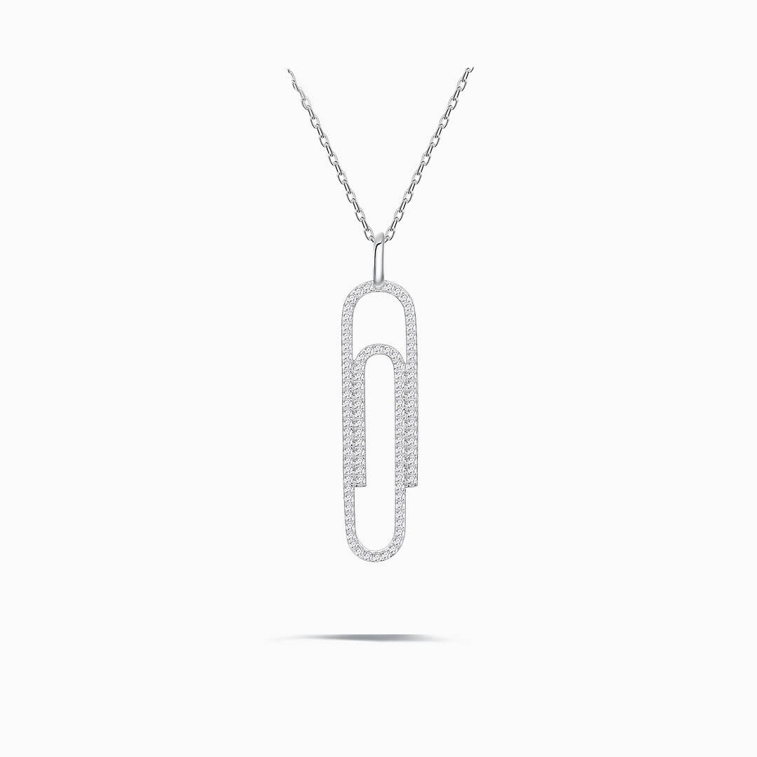 The Silver Secretary Pendant Necklace | Saratti
