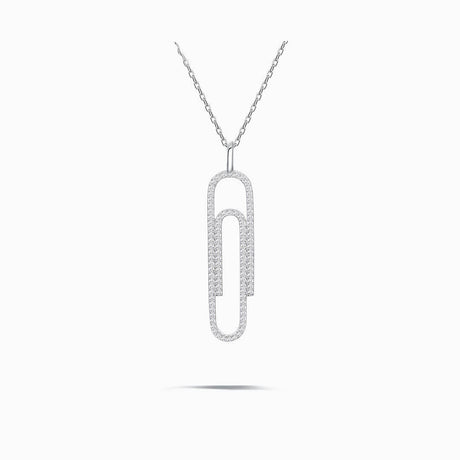 The Silver Secretary Pendant Necklace | Saratti