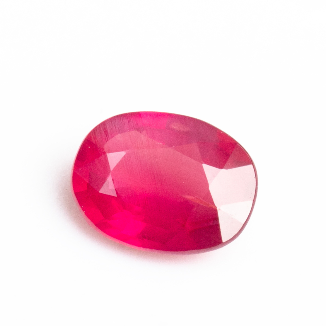 0.46 carats Oval Brumese Unheated Ruby Gem | 5.3 x 4.7mm