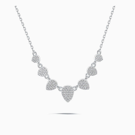 Silver Éclat Pavilion Pendant Necklace | Saratti