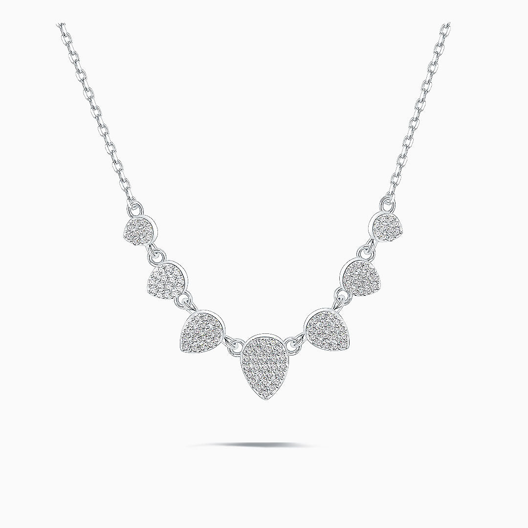 Silver Éclat Pavilion Pendant Necklace | Saratti