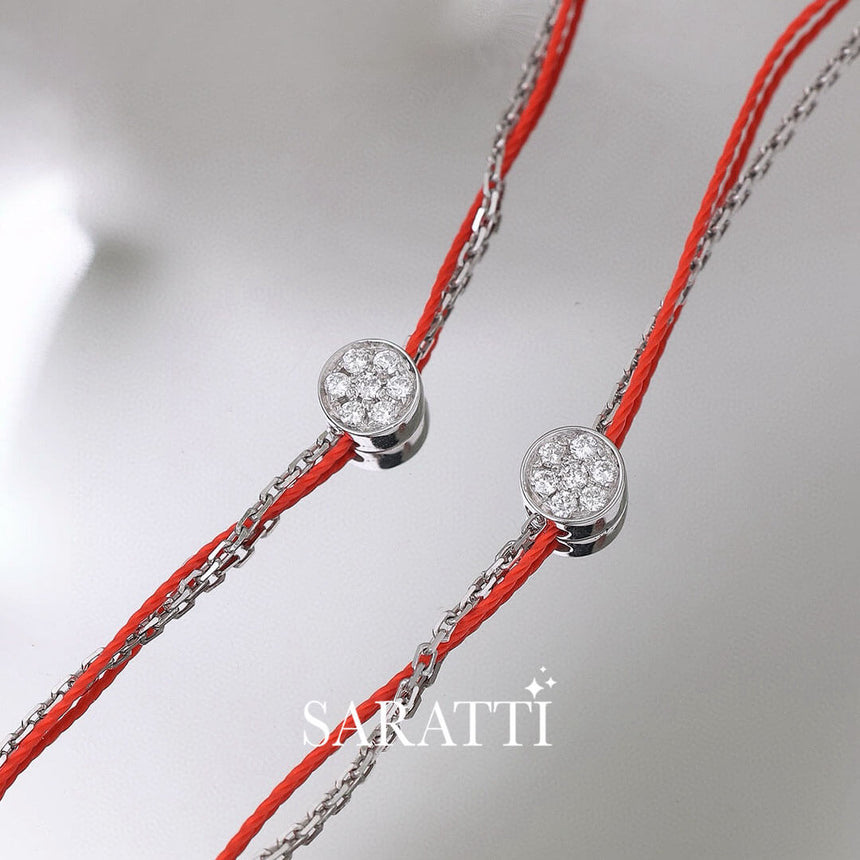 Rouge Gold Thread Motif of the Adamantine Core Diamond Bracelet for Women | Saratti