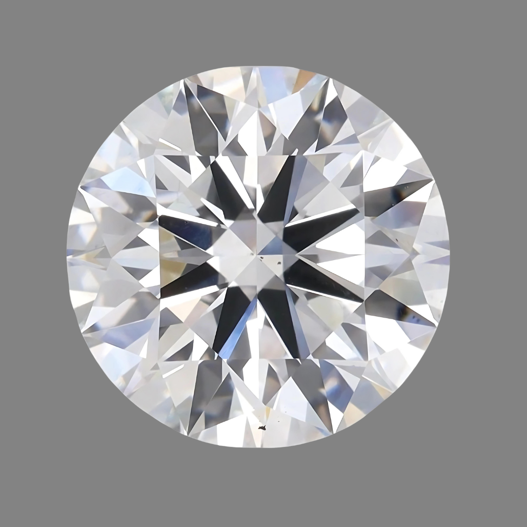 E-color 3 carat Round Cut Lab Diamond | Saratti