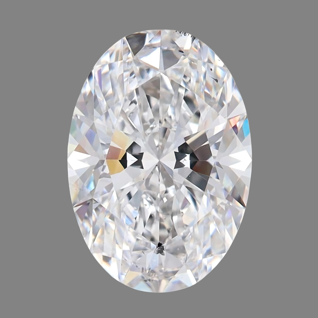 E-colored Oval shaped Lab Grown Diamond | Saratti