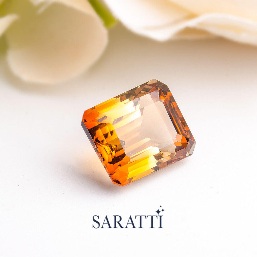 10 carat golden topaz gemstone