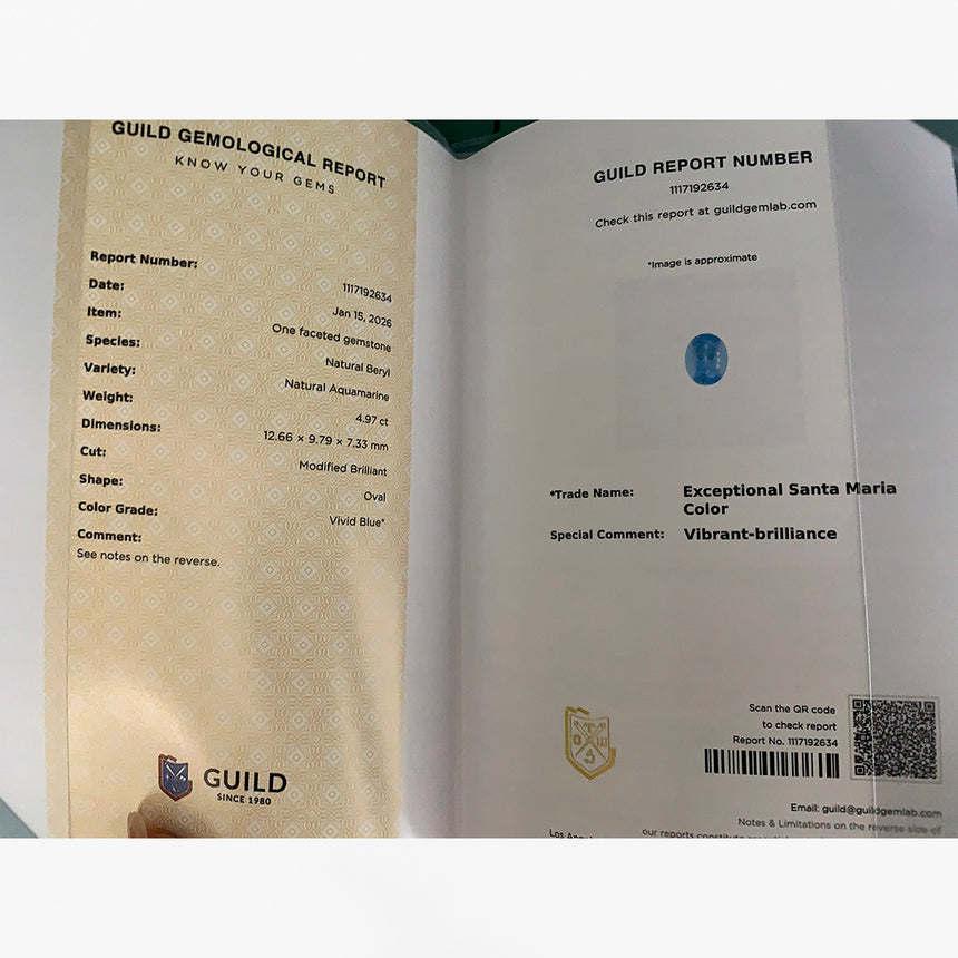 Exceptional Santa Maria Color Aquamarine | SARATTI