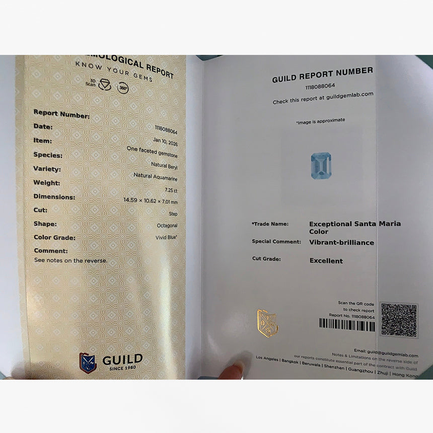 Exceptional Santa Maria Color Aquamarine | SARATTI