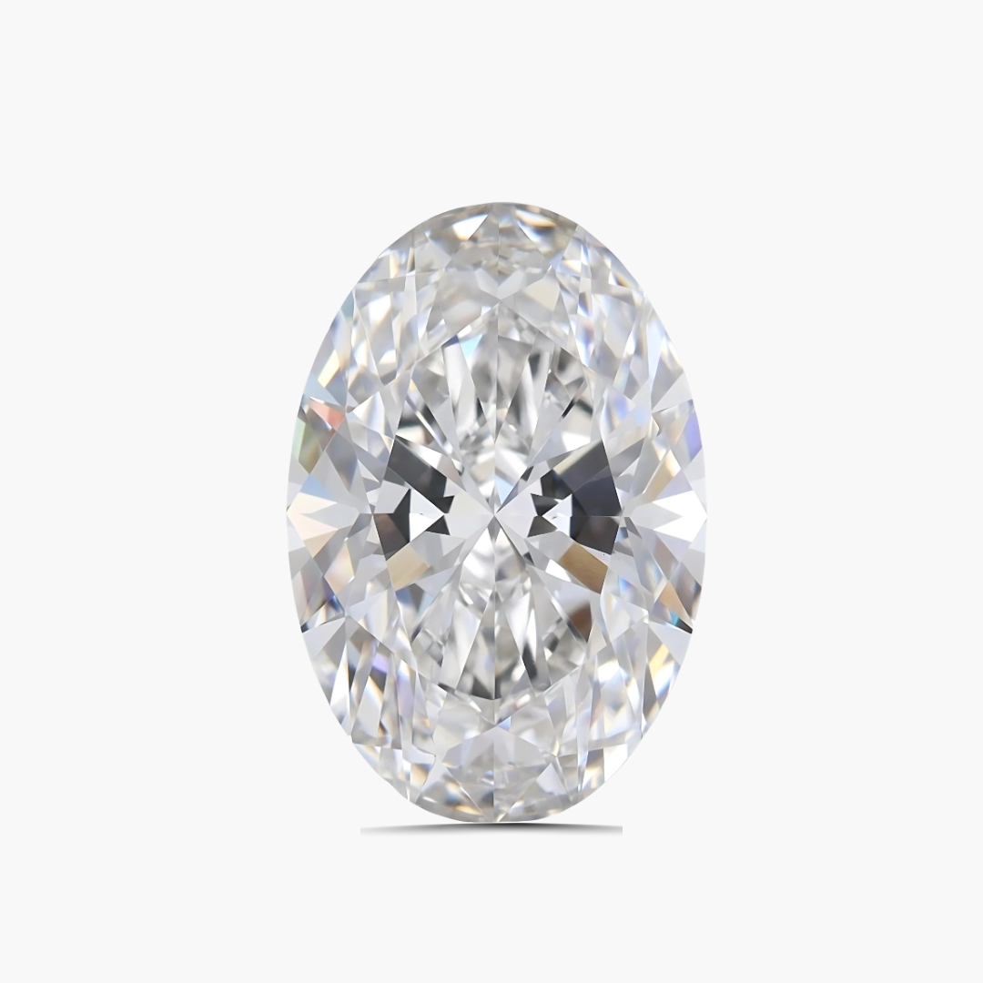 F-color Oval Shape Lab Diamond | Saratti