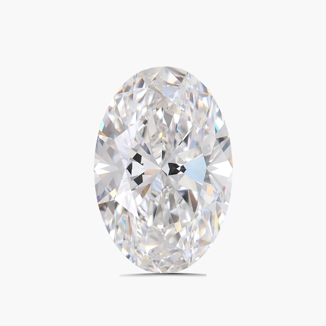 F-colored Oval Lab Diamond | Saratti