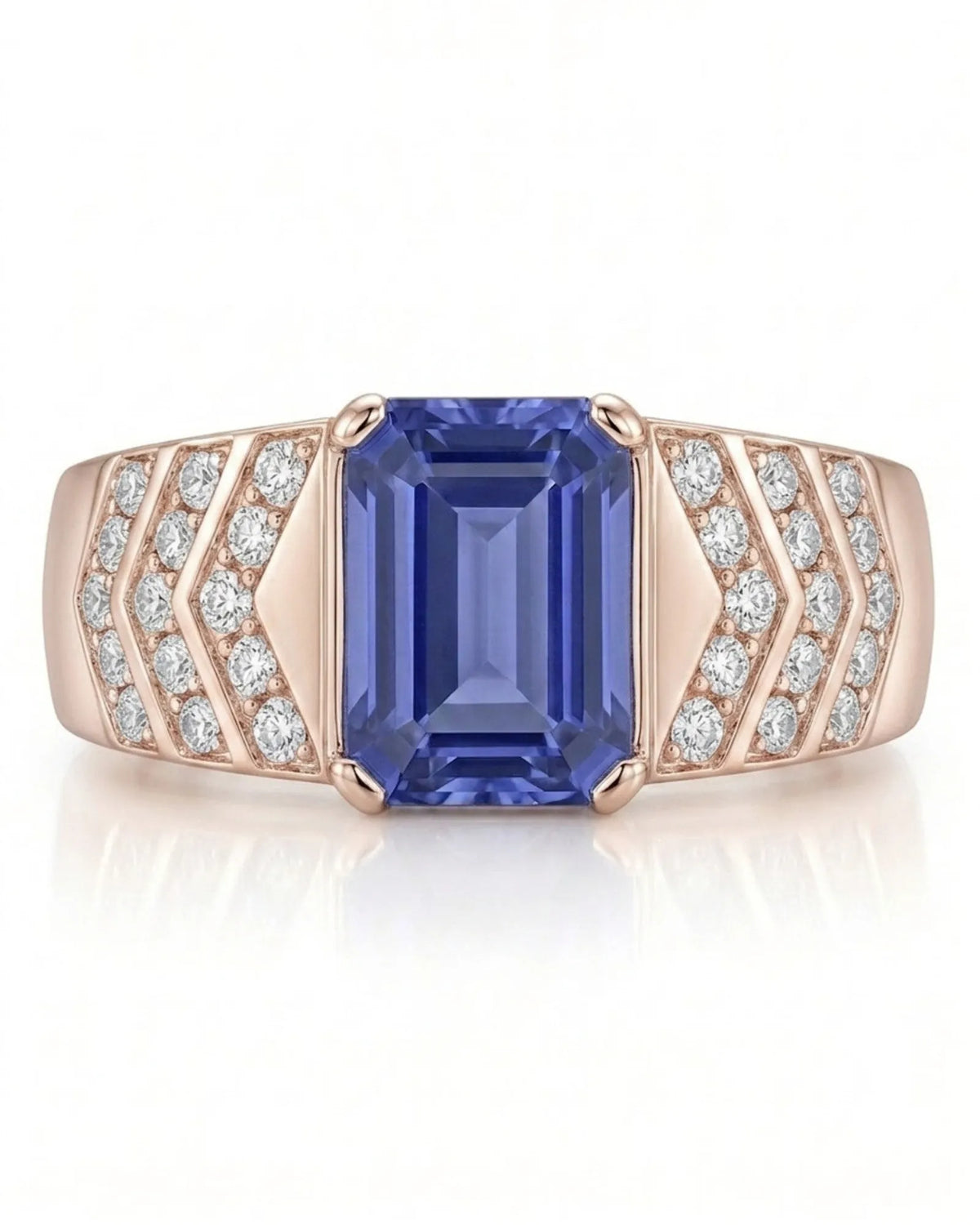 Valerian Tanzanite Diamond Ring
