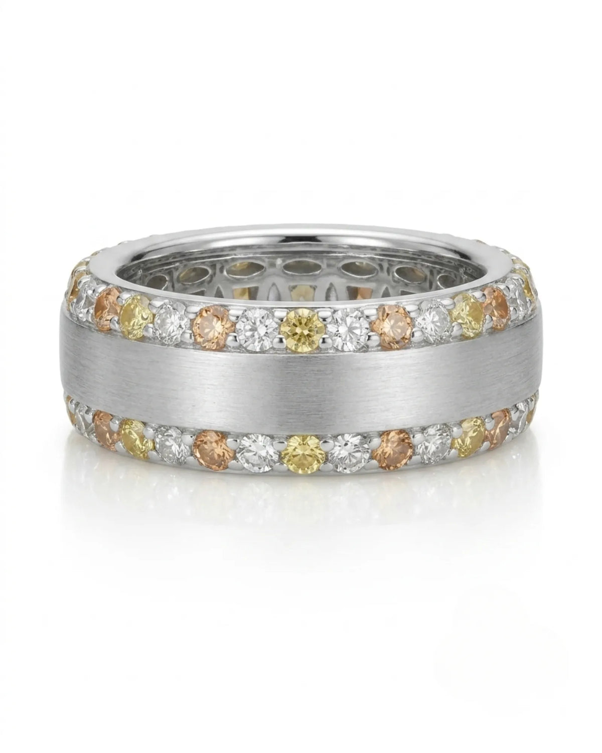 Imperium Golden Diamond eternity band, front view 4 | SARATTI