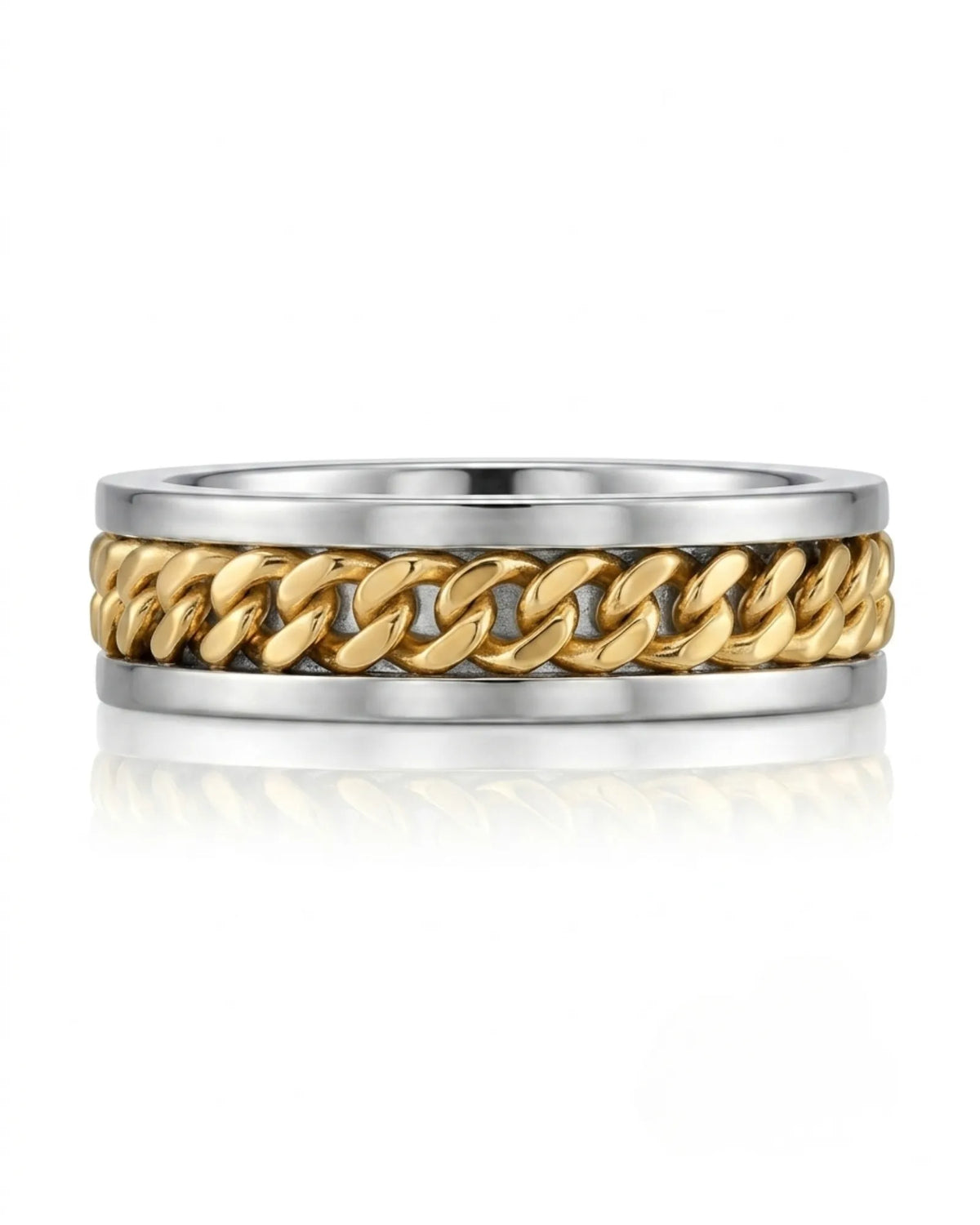 Vector Chain Wedding Band - 8mm