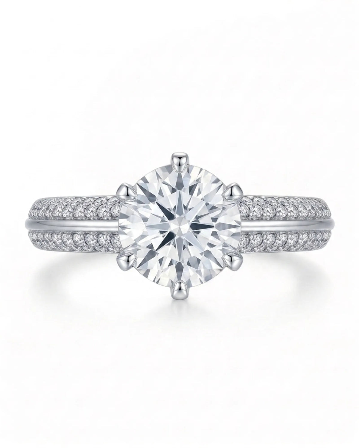 Aniya – Seraphic Charm Natural Round Diamond Six-Prong Engagement Ring