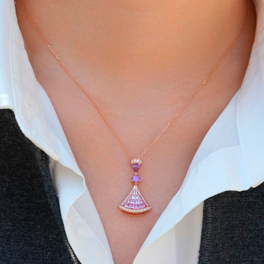 Grand Metamorphia Pink Sapphire Necklace