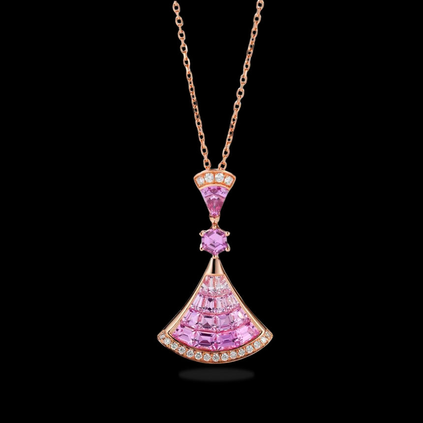 Grand Metamorphia Pink Sapphire Necklace