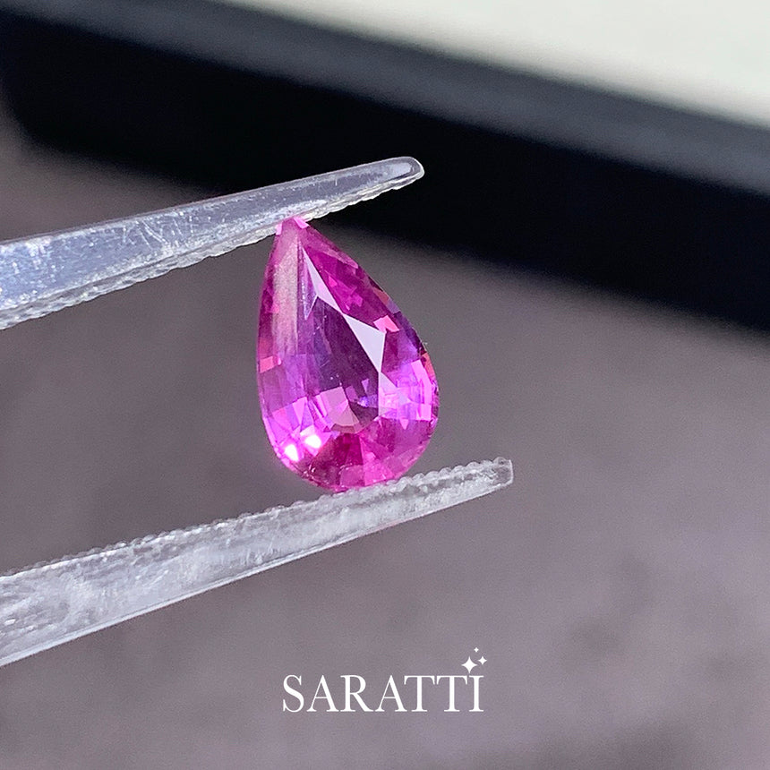 GUILD Certified Lavender Sapphire Pear Cut | SARATTI