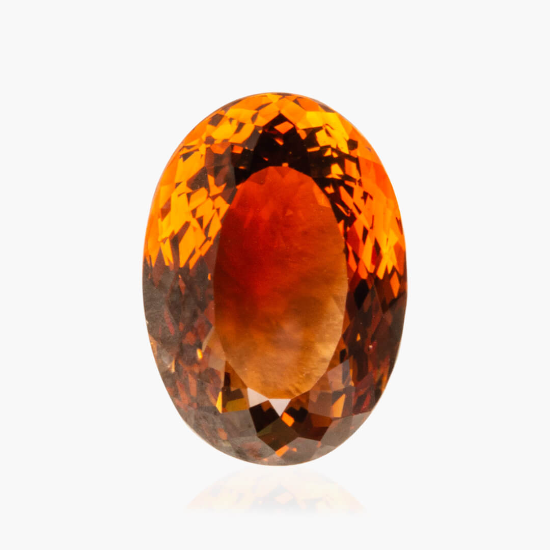 Imperial Topaz Gemstone in Oval Shape - SARATTI