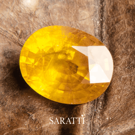 2.56 carats Fancy Yellow Natural Sapphire - Oval Shape - 7 x 8.8mm