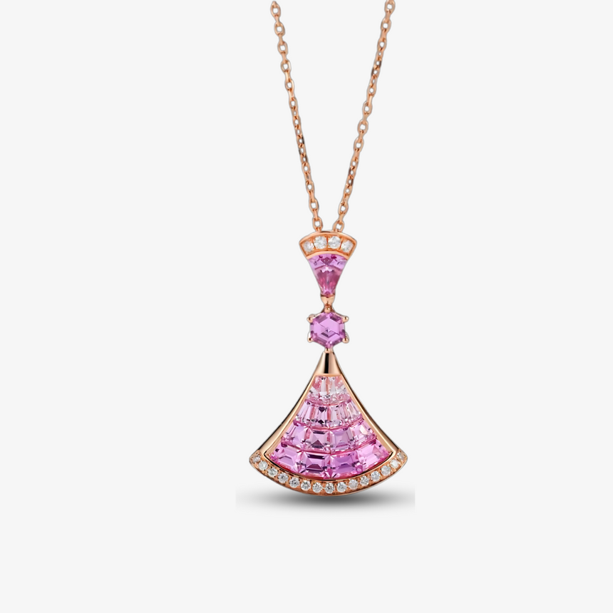 Grand Metamorphia Pink Sapphire Necklace