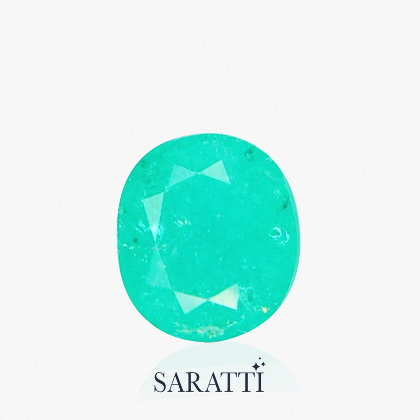 Neon Blue Paraiba Tourmaline Oval Cut Stone | SARATTI