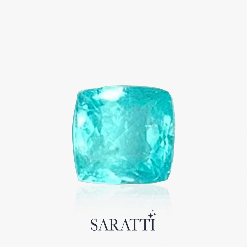 Square Fancy Cut Paraiba Tourmaline for Custom Jewelry | SARATTI